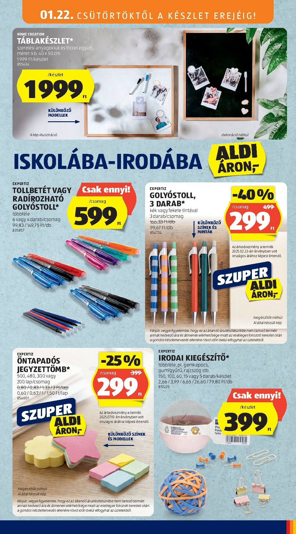 aldi - Aldi - Középső sor termékei akciós újság, érvényes 01.22. - 01.28. - page: 3