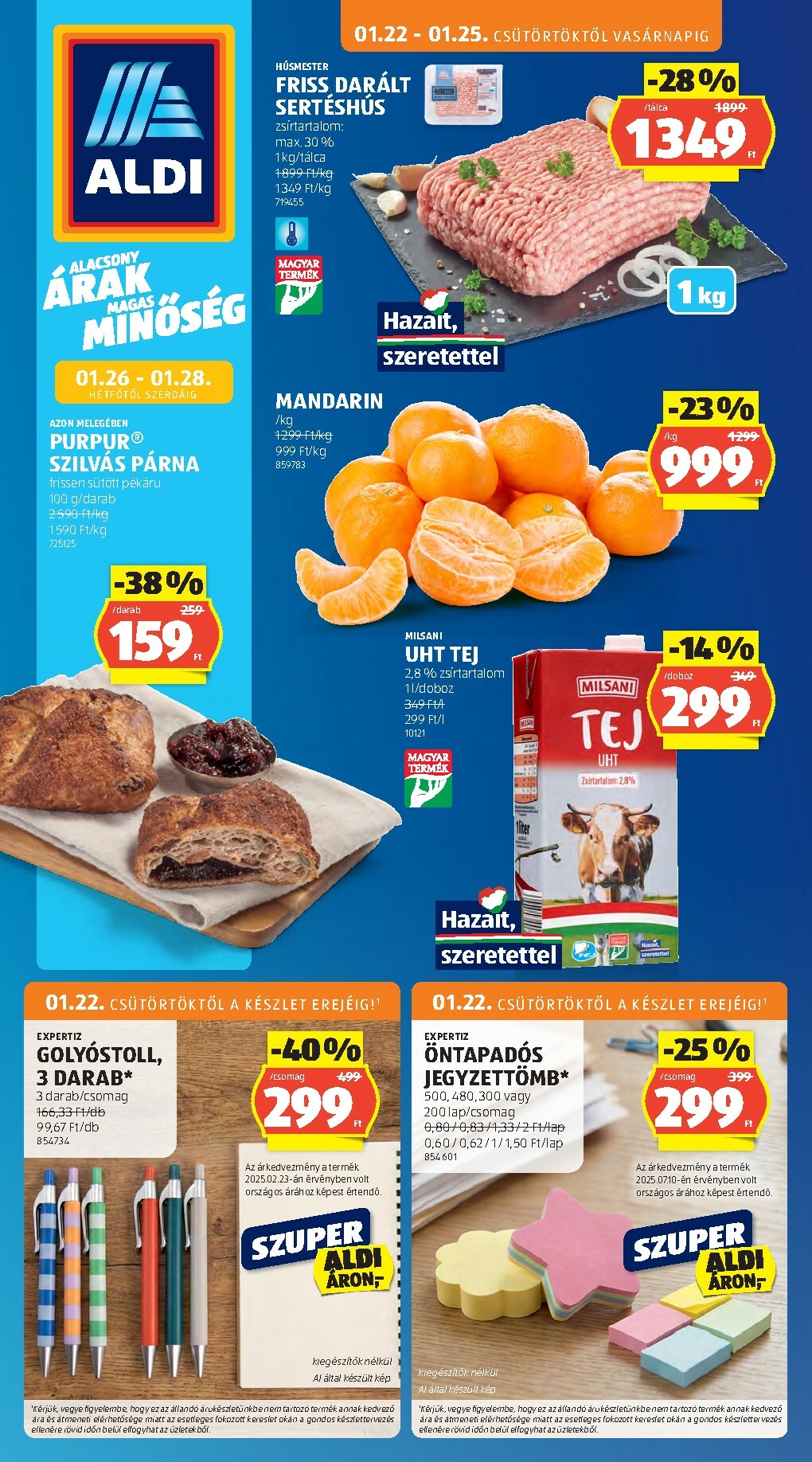 aldi - Aldi akciós újság, érvényes 01.22. - 01.28. - page: 1