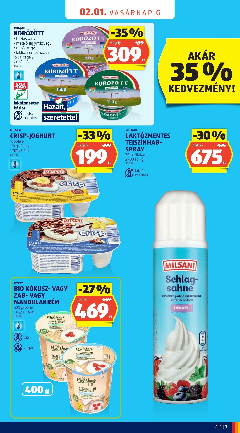 aldi - Aldi - Üzletnyitás: Szombathely akciós újság, érvényes 2026.01.31. - 2026.02.01. - page: 7