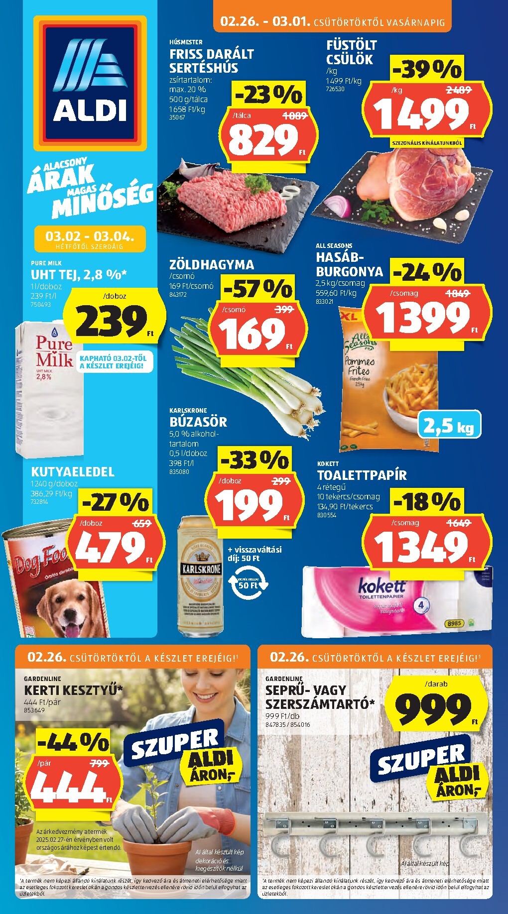 aldi - Aldi akciós újság, érvényes 2026.02.26. - 2026.03.04. - page: 1