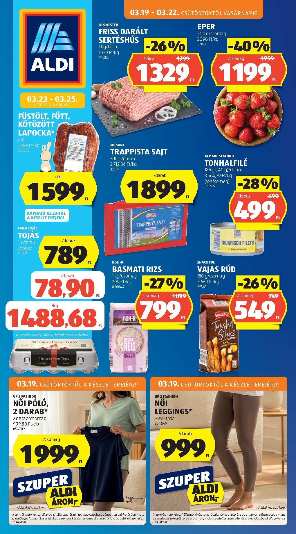 aldi - Aldi akciós újság, érvényes 2026.03.19. - 2026.03.25. - page: 1
