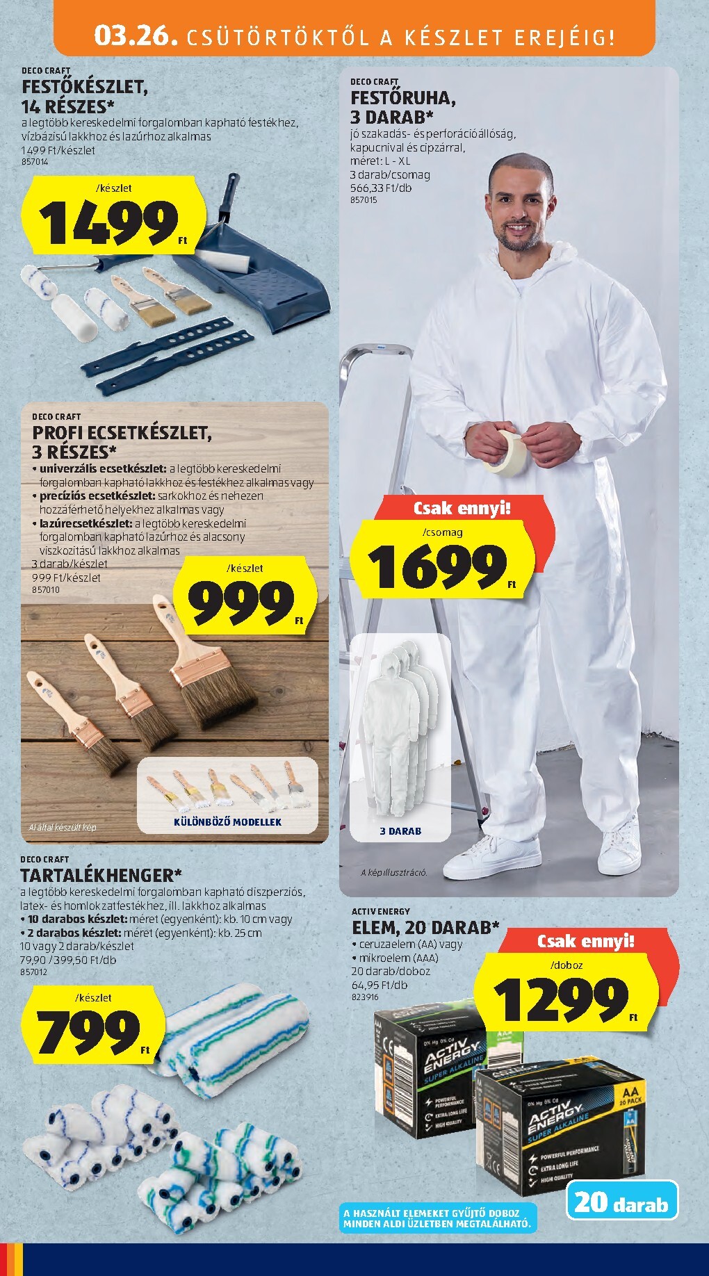 aldi - Aldi - Középső sor termékei akciós újság, érvényes 2026.03.26. - 2026.04.01. - page: 4