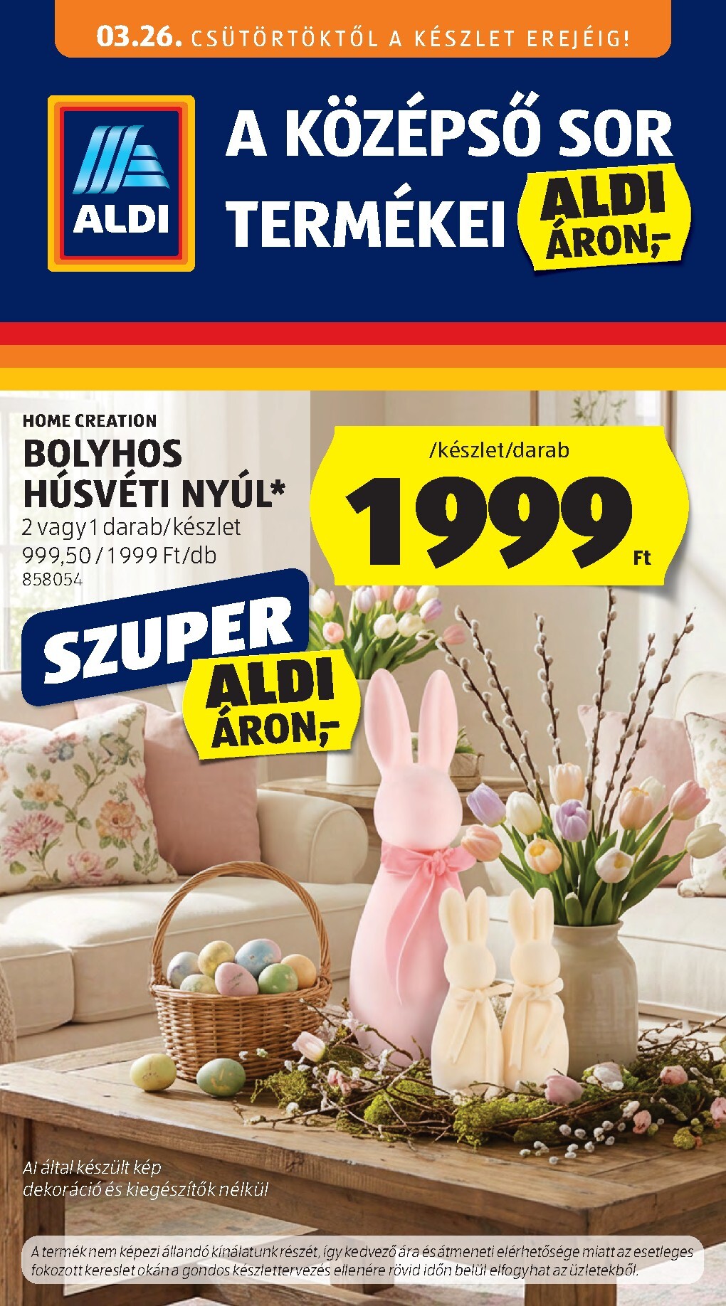 aldi - Aldi - Középső sor termékei akciós újság, érvényes 2026.03.26. - 2026.04.01.