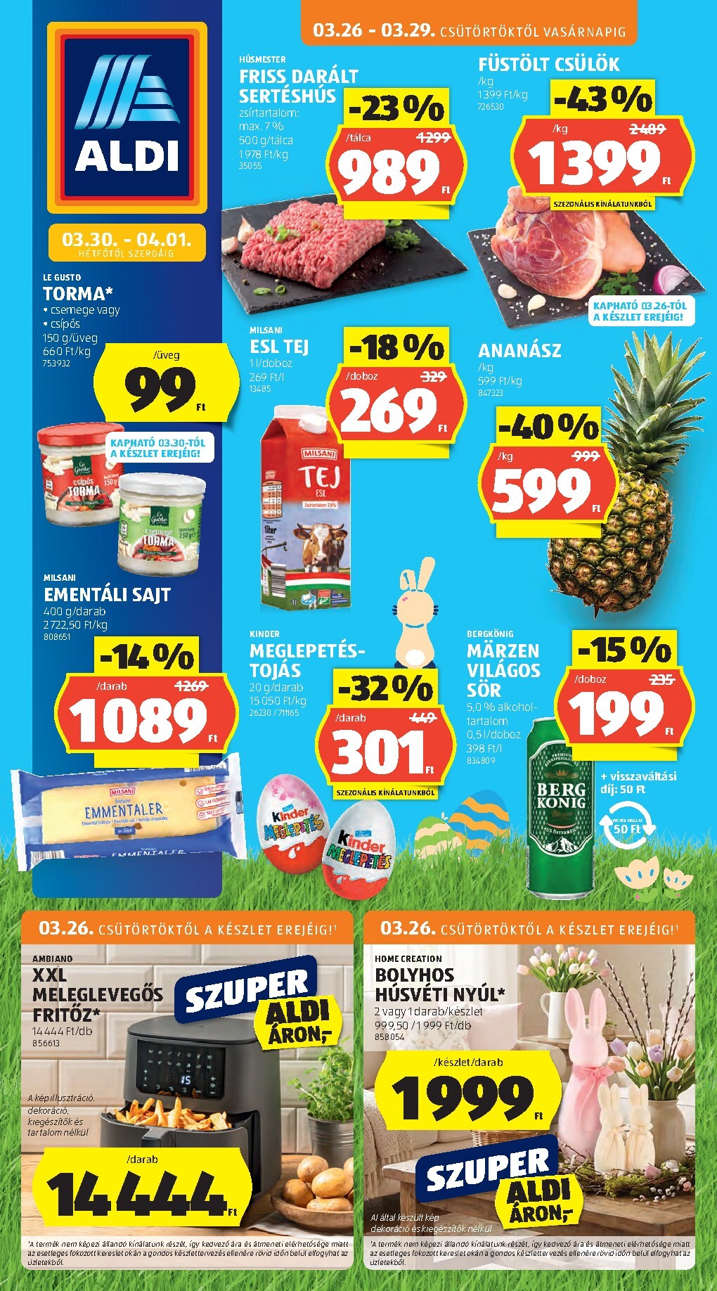 aldi - Aldi akciós újság, érvényes 2026.03.26. - 2026.04.01. - page: 1