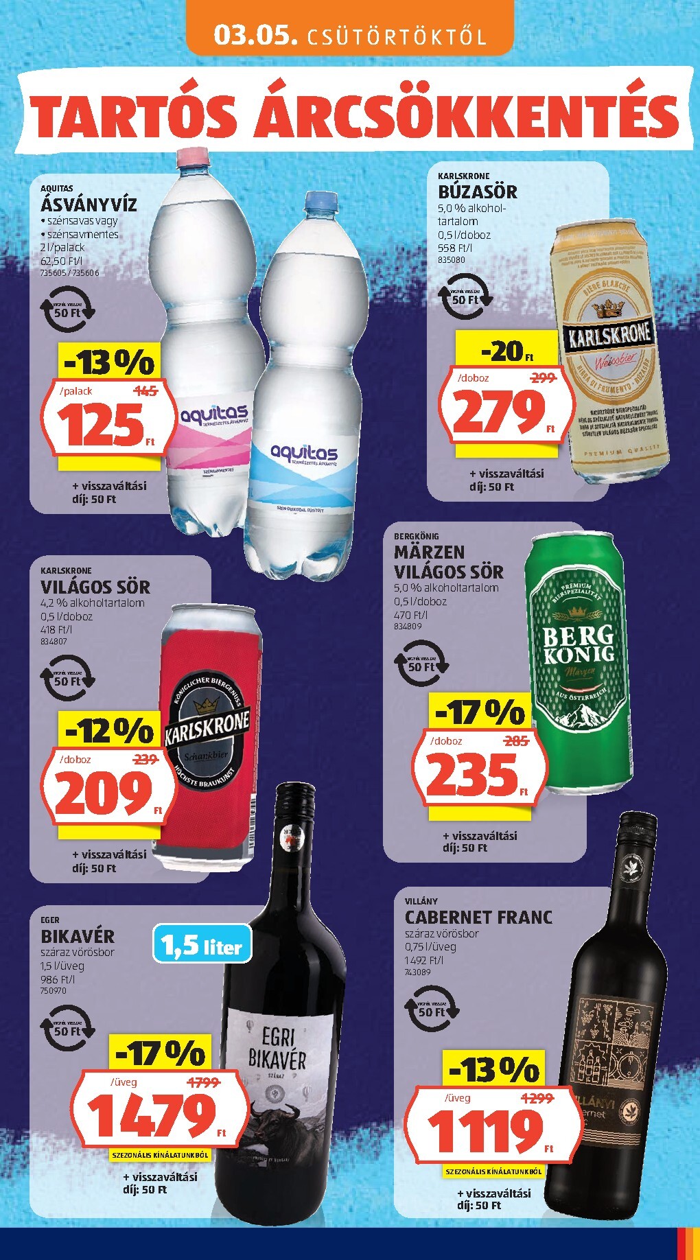 aldi - Aldi - Tartós árcsökkentés flyer akciós újság, érvényes 2026.03.05. - 2026.04.02. - page: 25