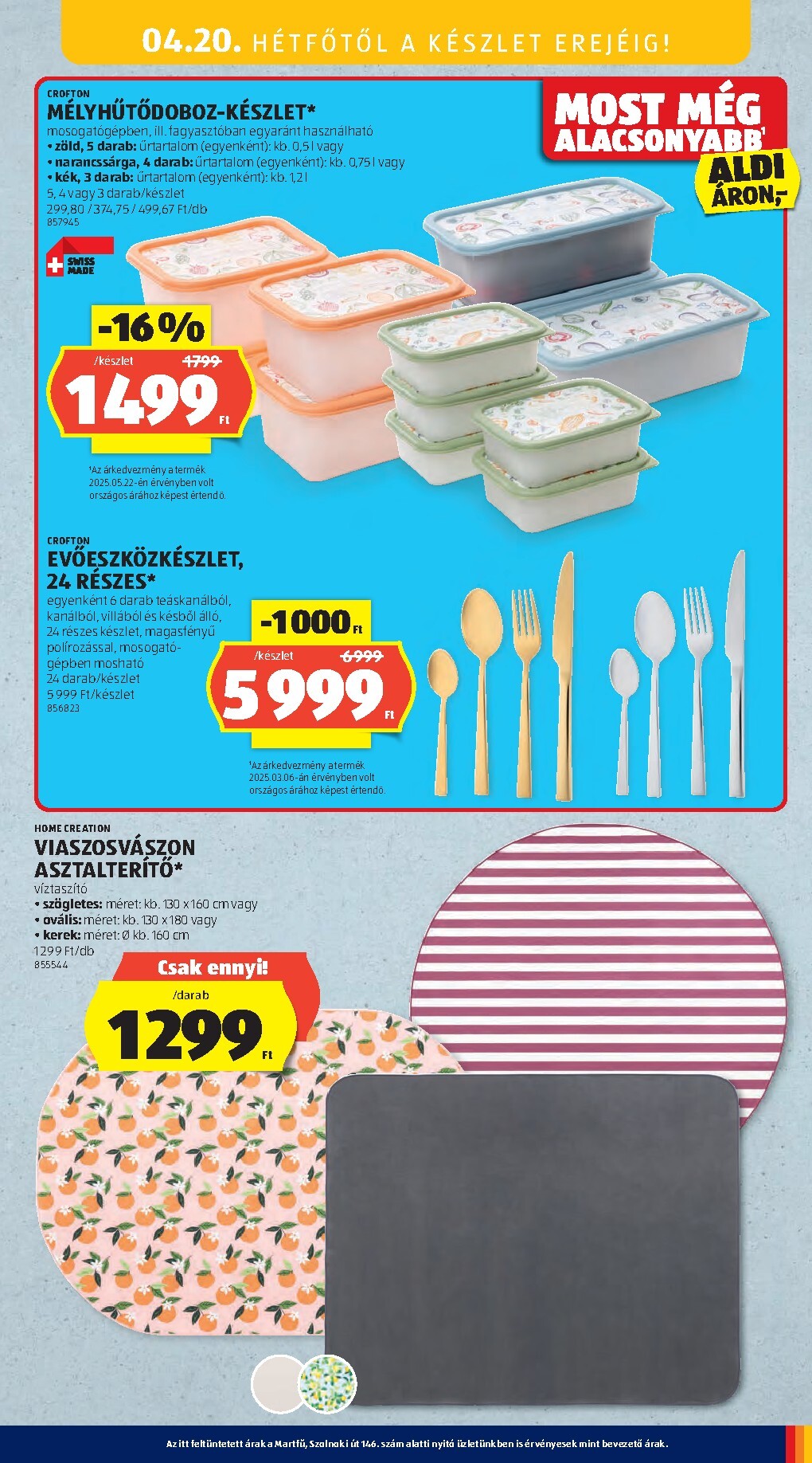 aldi - Aldi hirdetmény a következő hétre csütörtöktől 2026.04.16.-tól szerdától 2026.04.22.-ig - page: 55