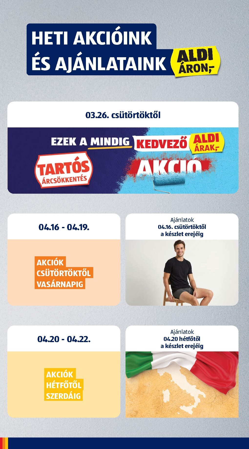 aldi - Aldi hirdetmény a következő hétre csütörtöktől 2026.04.16.-tól szerdától 2026.04.22.-ig - page: 2