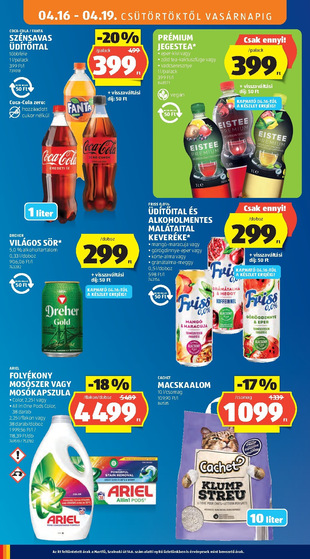 aldi - Aldi hirdetmény a következő hétre csütörtöktől 2026.04.16.-tól szerdától 2026.04.22.-ig - page: 16
