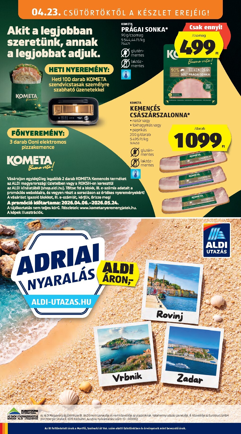 aldi - Aldi hirdetmény a következő hétre csütörtöktől 2026.04.23.-tól szerdától 2026.04.29.-ig - page: 16