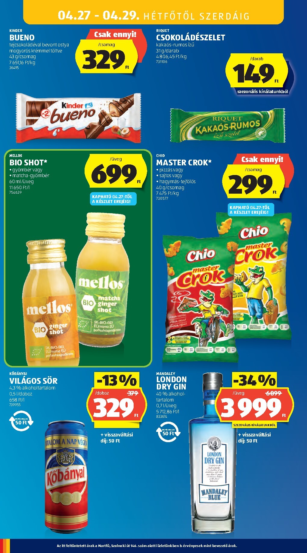 aldi - Aldi hirdetmény a következő hétre csütörtöktől 2026.04.23.-tól szerdától 2026.04.29.-ig - page: 40