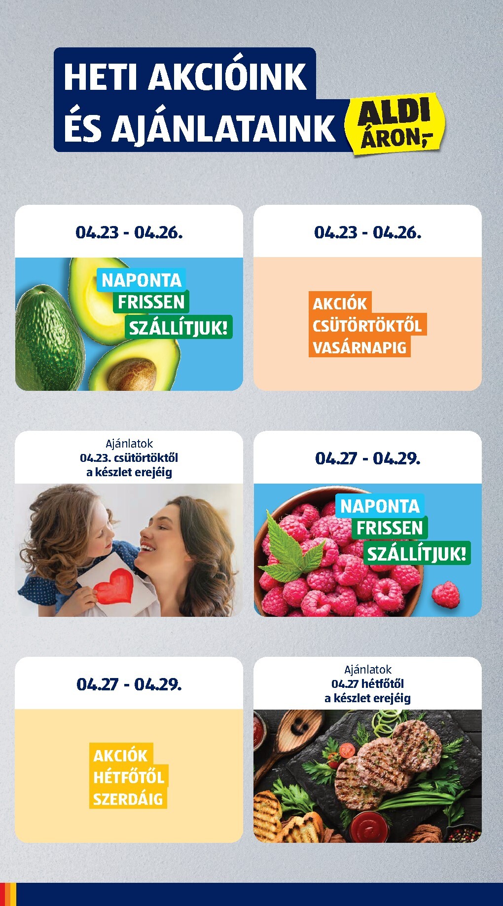 aldi - Aldi hirdetmény a következő hétre csütörtöktől 2026.04.23.-tól szerdától 2026.04.29.-ig - page: 2