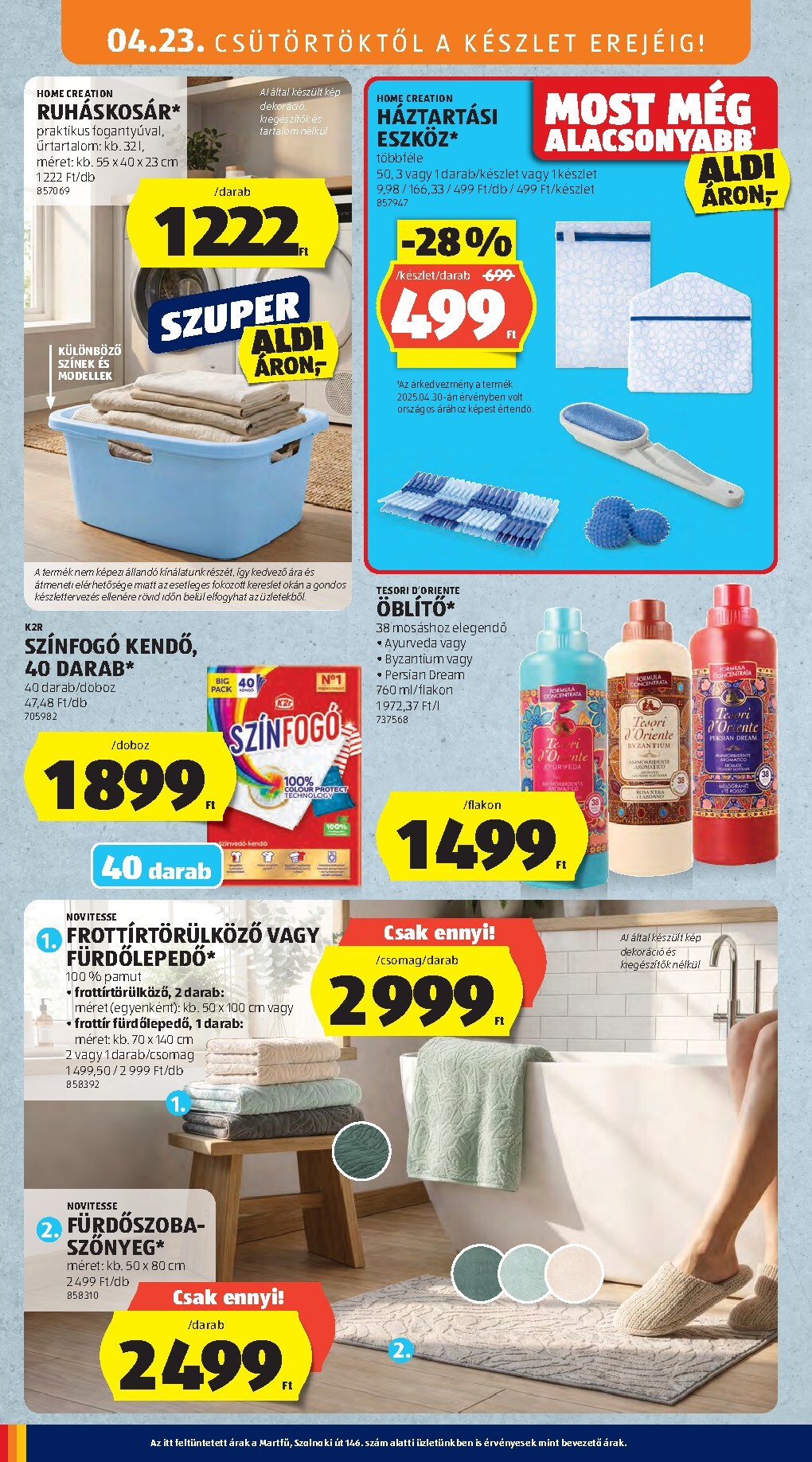 aldi - Aldi hirdetmény a következő hétre csütörtöktől 2026.04.23.-tól szerdától 2026.04.29.-ig - page: 24