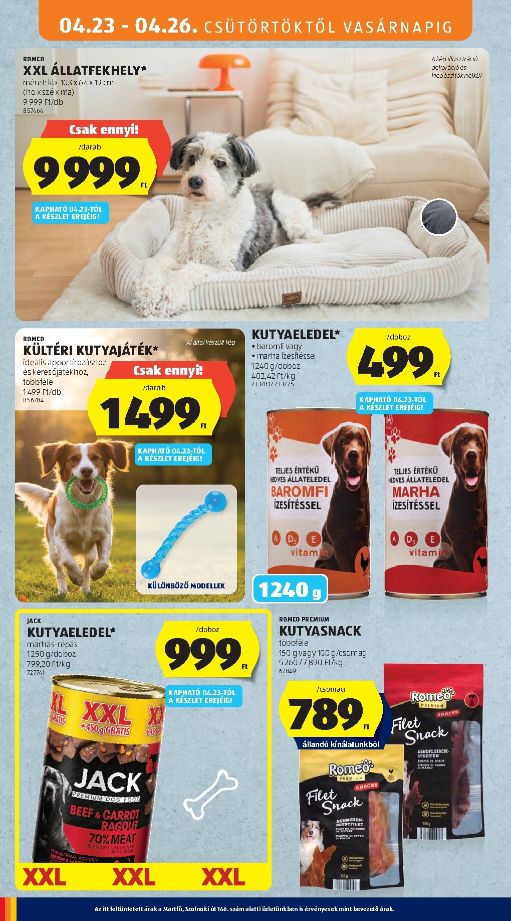 aldi - Aldi - Középső sor termékei hirdetmény a következő hétre csütörtöktől 2026.04.23.-tól szerdától 2026.04.29.-ig - page: 14