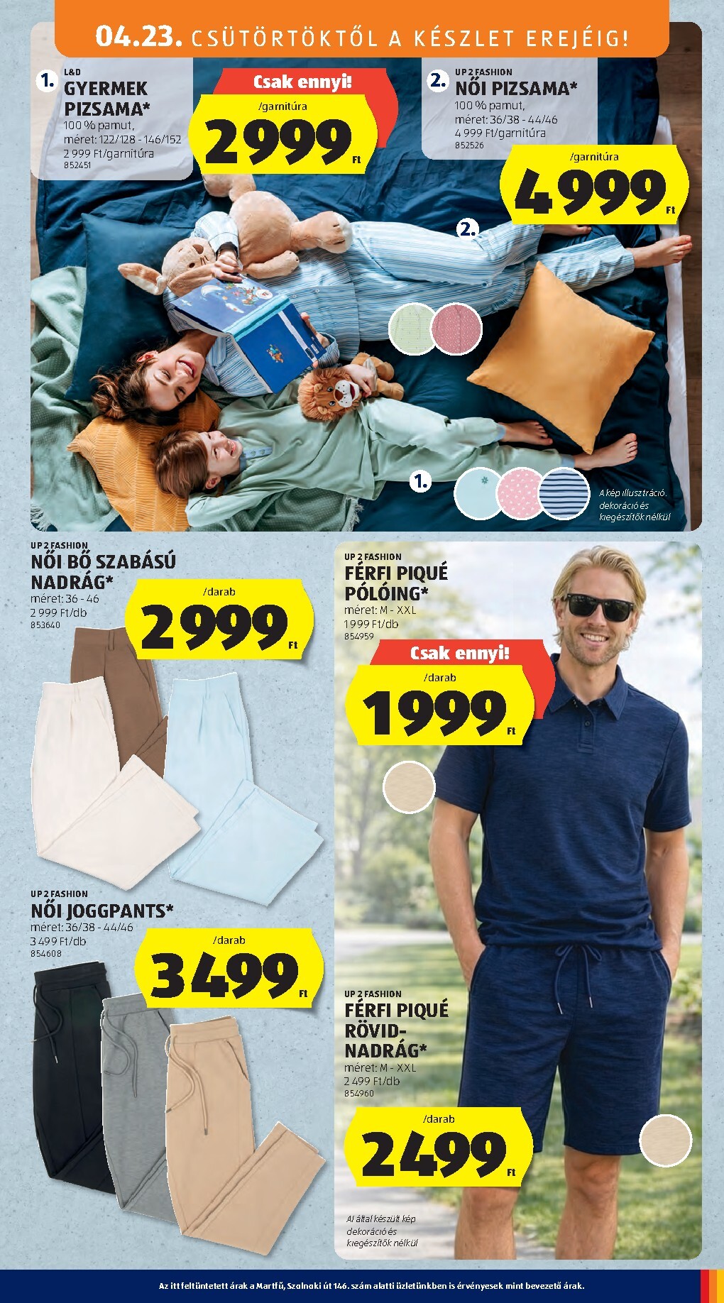 aldi - Aldi - Középső sor termékei hirdetmény a következő hétre csütörtöktől 2026.04.23.-tól szerdától 2026.04.29.-ig - page: 7