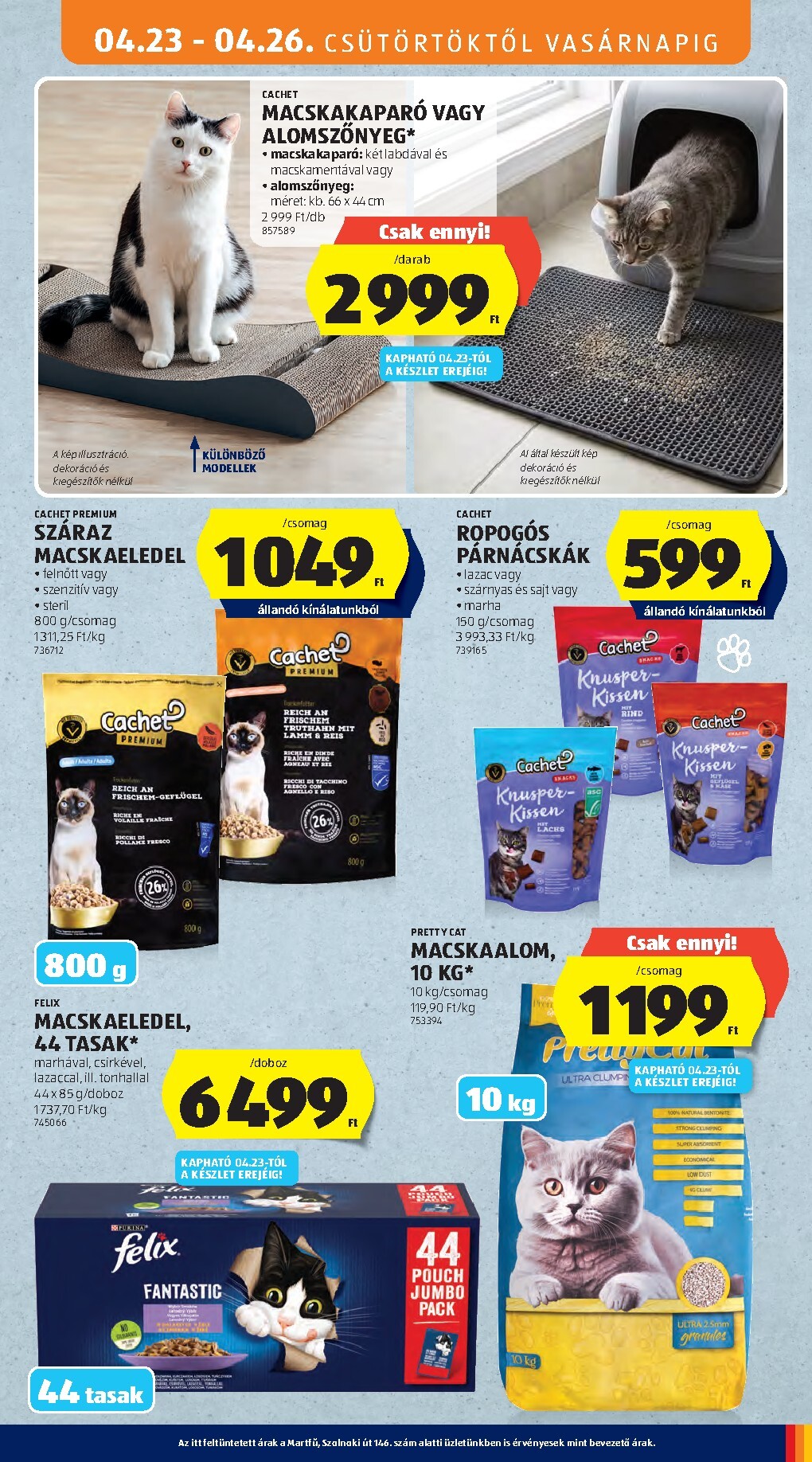 aldi - Aldi - Középső sor termékei hirdetmény a következő hétre csütörtöktől 2026.04.23.-tól szerdától 2026.04.29.-ig - page: 15