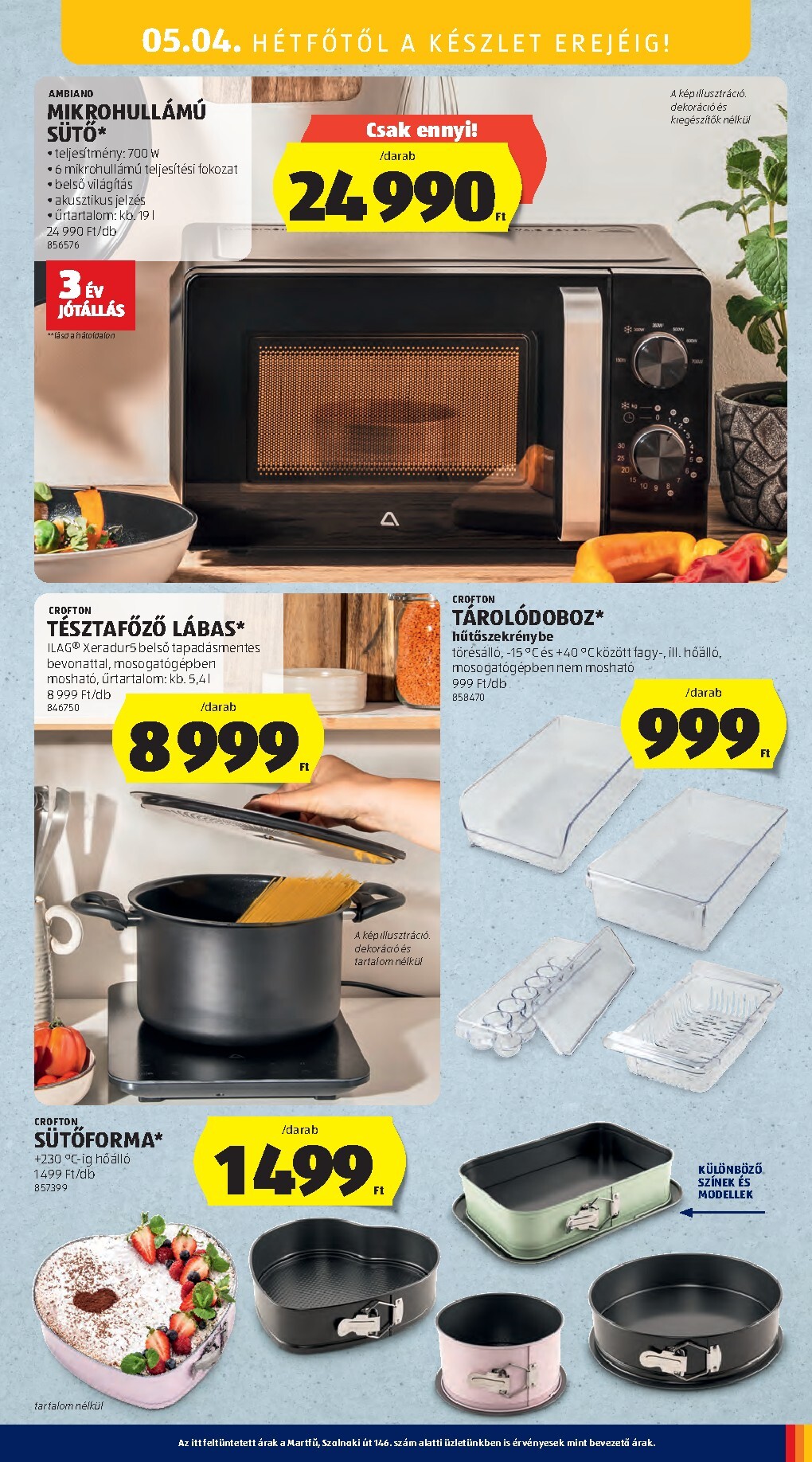 aldi - Aldi - Középső sor termékei hirdetmény a következő hétre csütörtöktől 2026.04.30.-tól szerdától 2026.05.06.-ig - page: 15