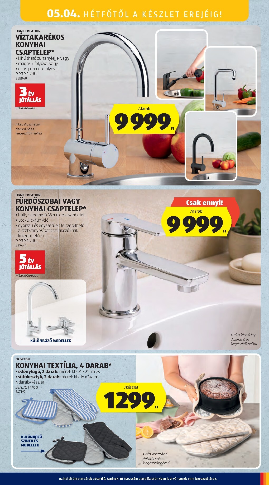 aldi - Aldi - Középső sor termékei hirdetmény a következő hétre csütörtöktől 2026.04.30.-tól szerdától 2026.05.06.-ig - page: 17