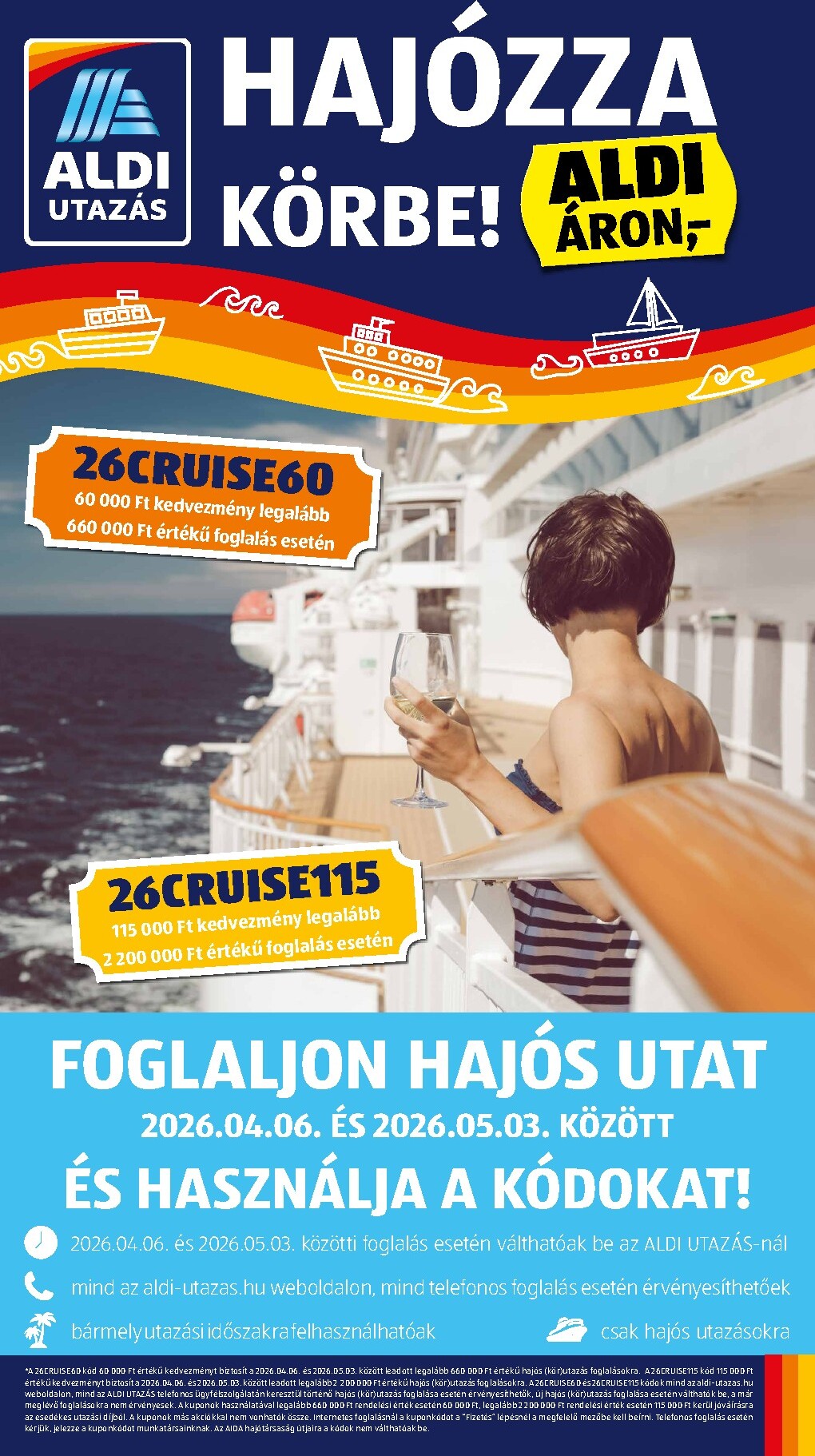 aldi - Aldi - Utazás katalógus hirdetmény a következő hétre csütörtöktől 2026.04.30.-tól szerdától 2026.05.06.-ig
