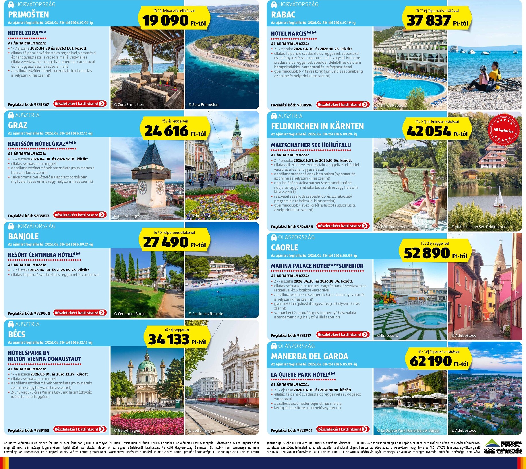 aldi - Aldi - Utazás katalógus hirdetmény a következő hétre csütörtöktől 2026.04.30.-tól szerdától 2026.05.06.-ig - page: 2