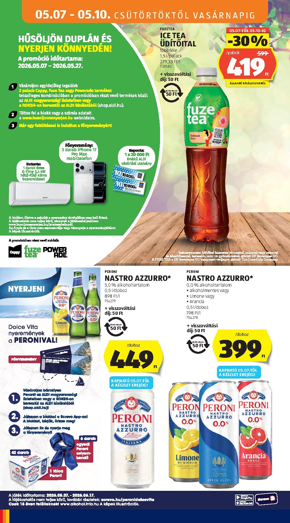 aldi - Aldi hirdetmény a következő hétre csütörtöktől 2026.05.07.-tól szerdától 2026.05.13.-ig - page: 16