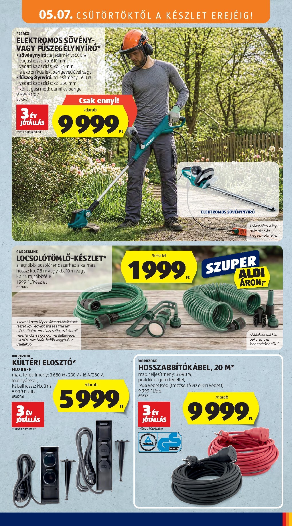 aldi - Aldi - Középső sor termékei hirdetmény a következő hétre csütörtöktől 2026.05.07.-tól szerdától 2026.05.13.-ig - page: 3