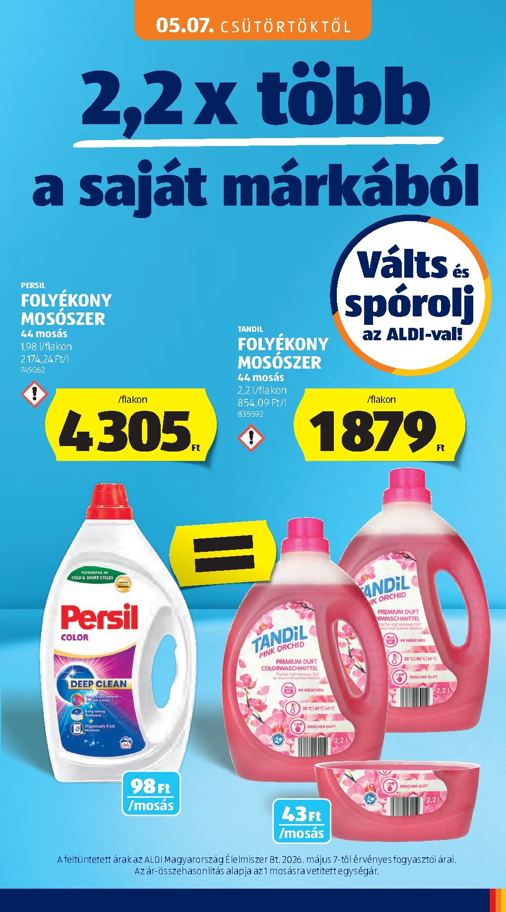 aldi - Aldi - Középső sor termékei hirdetmény a következő hétre csütörtöktől 2026.05.07.-tól szerdától 2026.05.13.-ig - page: 7