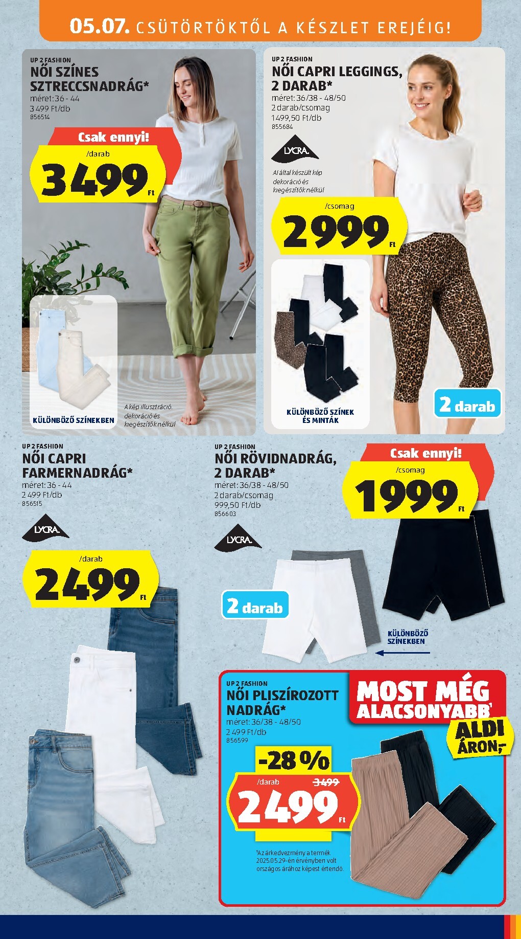 aldi - Aldi - Középső sor termékei hirdetmény a következő hétre csütörtöktől 2026.05.07.-tól szerdától 2026.05.13.-ig - page: 11