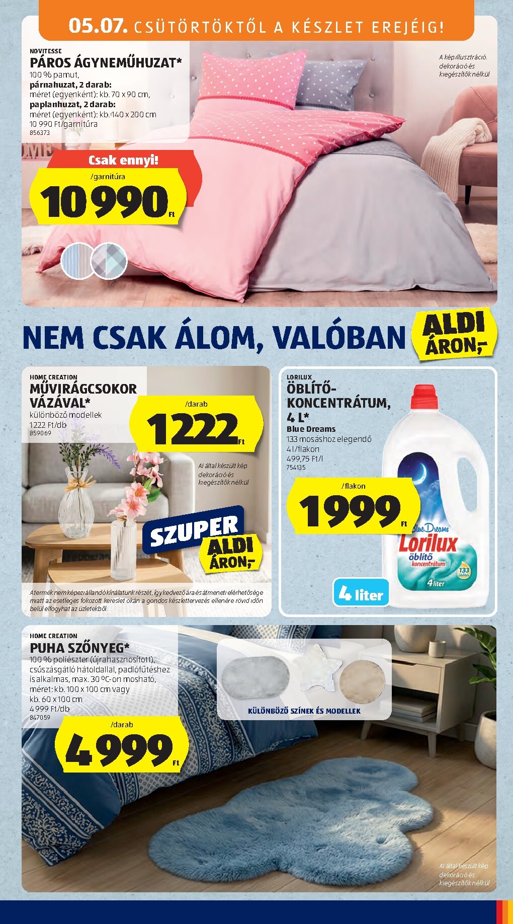 aldi - Aldi - Középső sor termékei hirdetmény a következő hétre csütörtöktől 2026.05.07.-tól szerdától 2026.05.13.-ig - page: 9