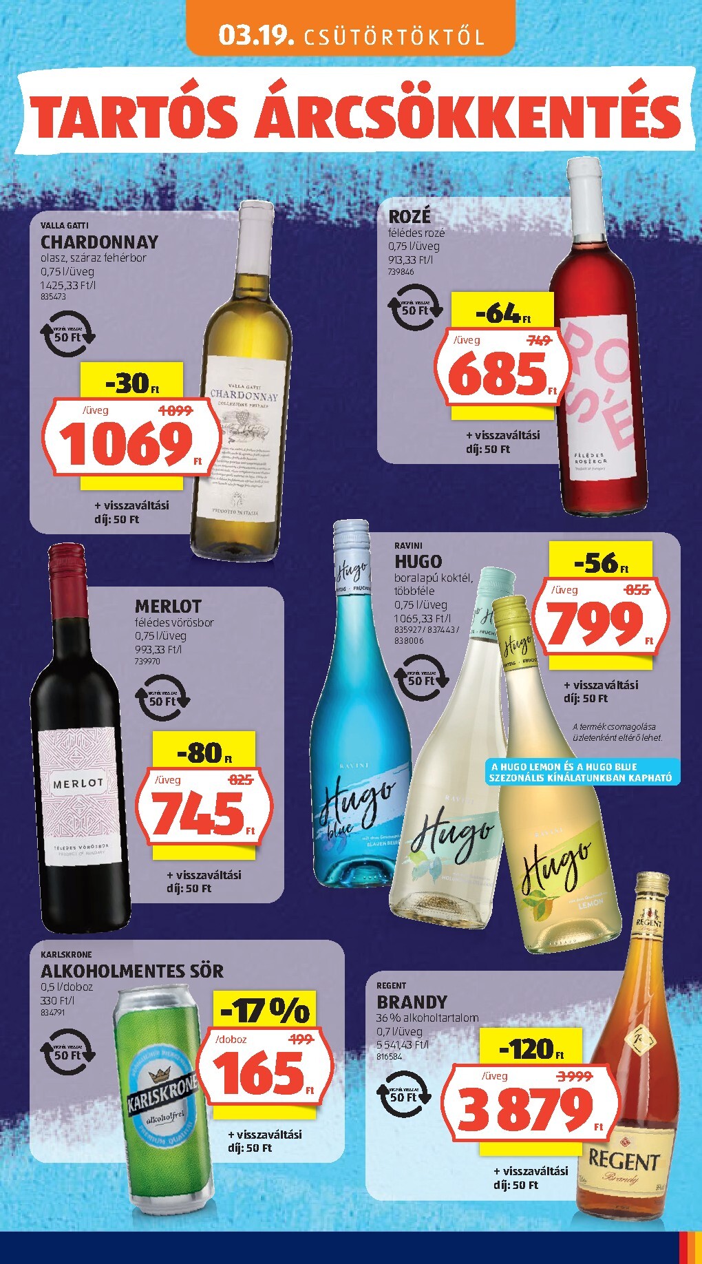 aldi - Aktuális Aldi - Tartós árcsökkentés flyer szórólap érvényes csütörtöktől 2026.03.05.-től vasárnaptól 2026.05.31.-ig - page: 71