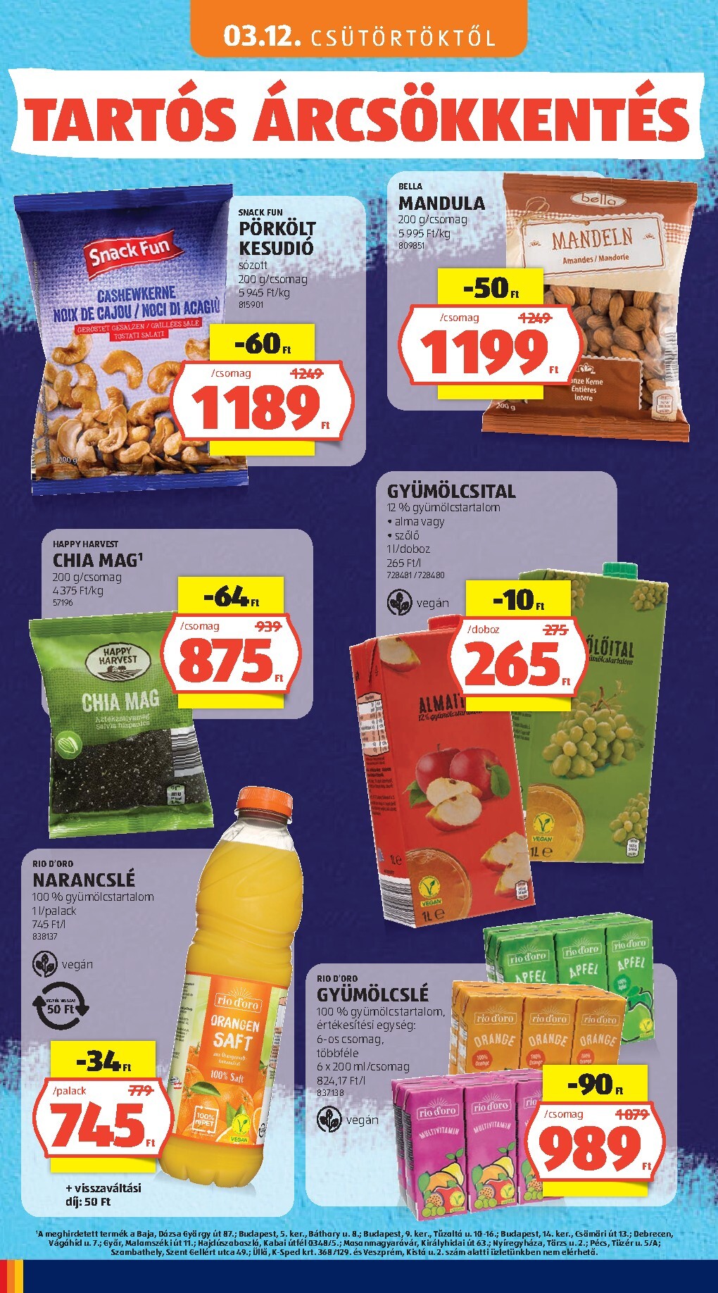 aldi - Aktuális Aldi - Tartós árcsökkentés flyer szórólap érvényes csütörtöktől 2026.03.05.-től vasárnaptól 2026.05.31.-ig - page: 48