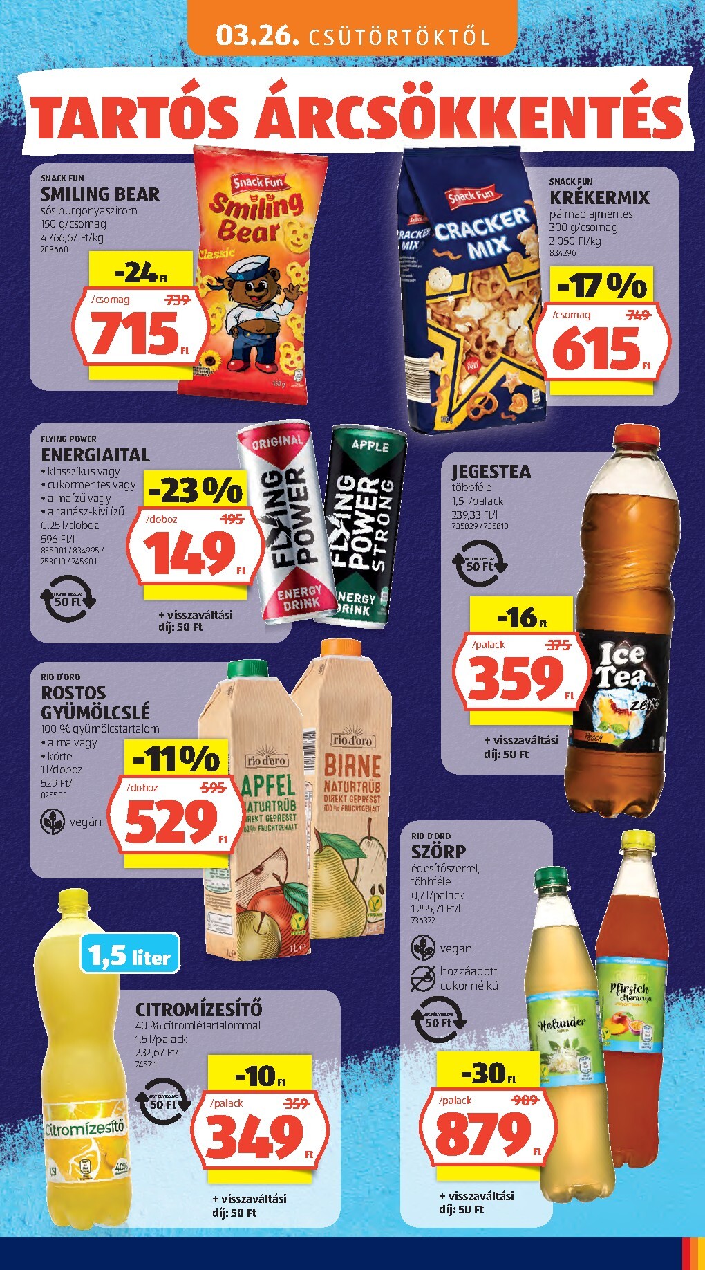 aldi - Aktuális Aldi - Tartós árcsökkentés flyer szórólap érvényes csütörtöktől 2026.03.05.-től vasárnaptól 2026.05.31.-ig - page: 87