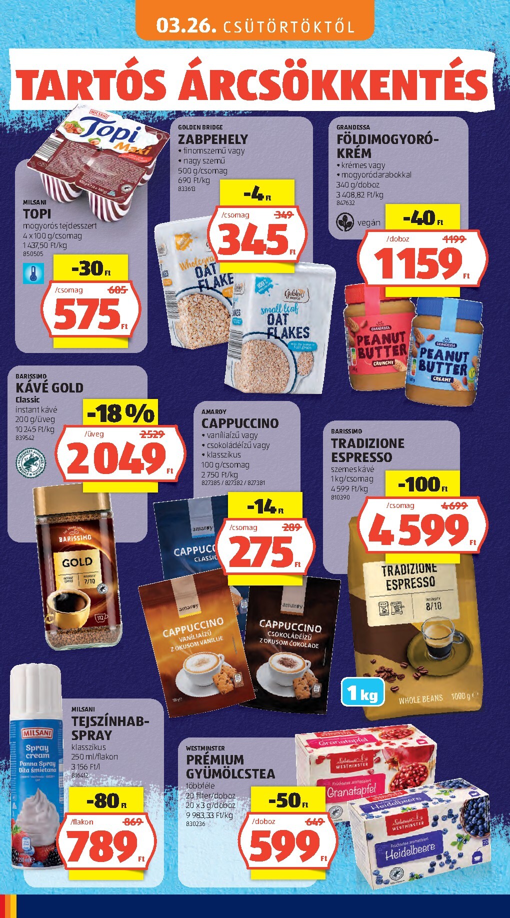 aldi - Aktuális Aldi - Tartós árcsökkentés flyer szórólap érvényes csütörtöktől 2026.03.05.-től vasárnaptól 2026.05.31.-ig - page: 82