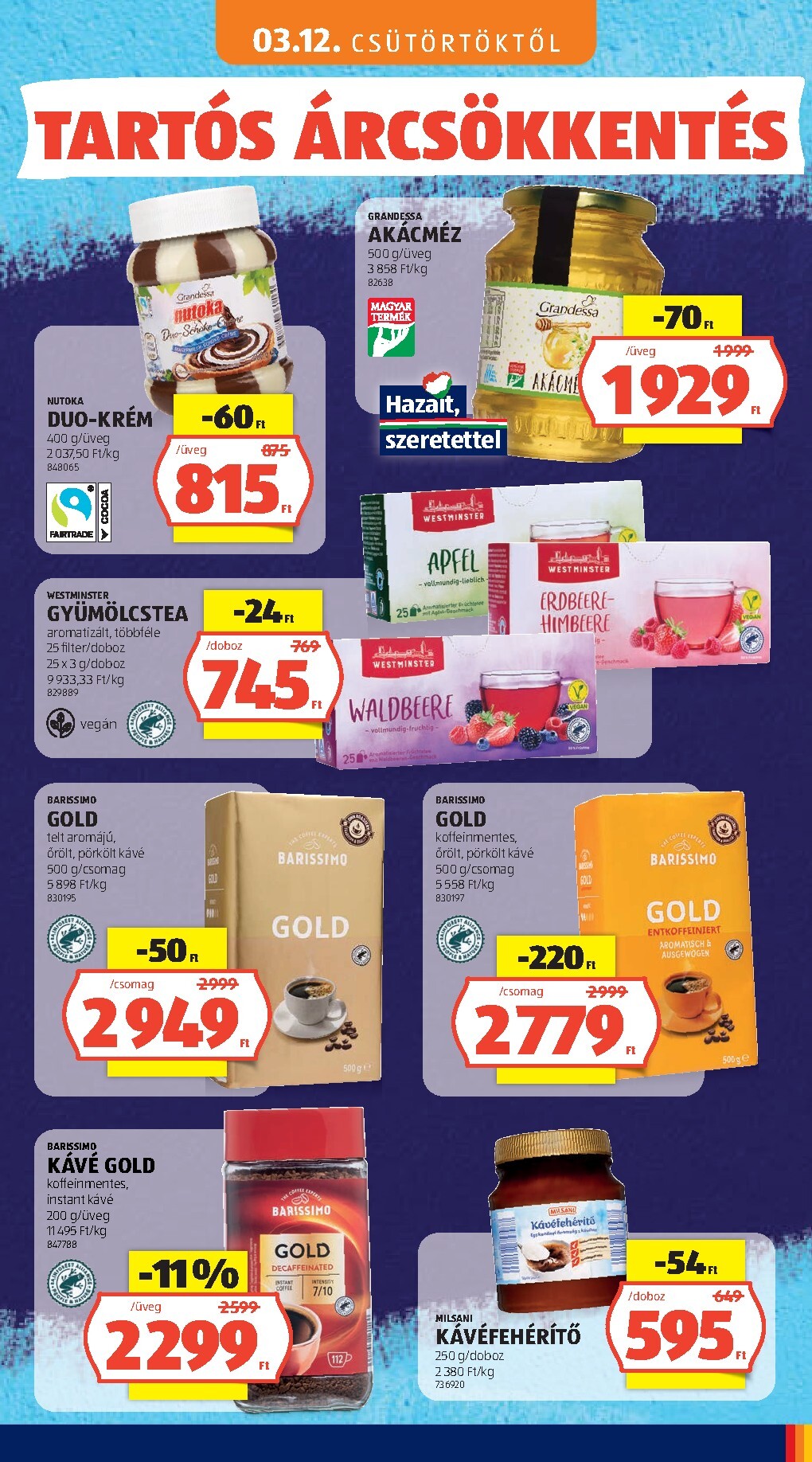 aldi - Aktuális Aldi - Tartós árcsökkentés flyer szórólap érvényes csütörtöktől 2026.03.05.-től vasárnaptól 2026.05.31.-ig - page: 45