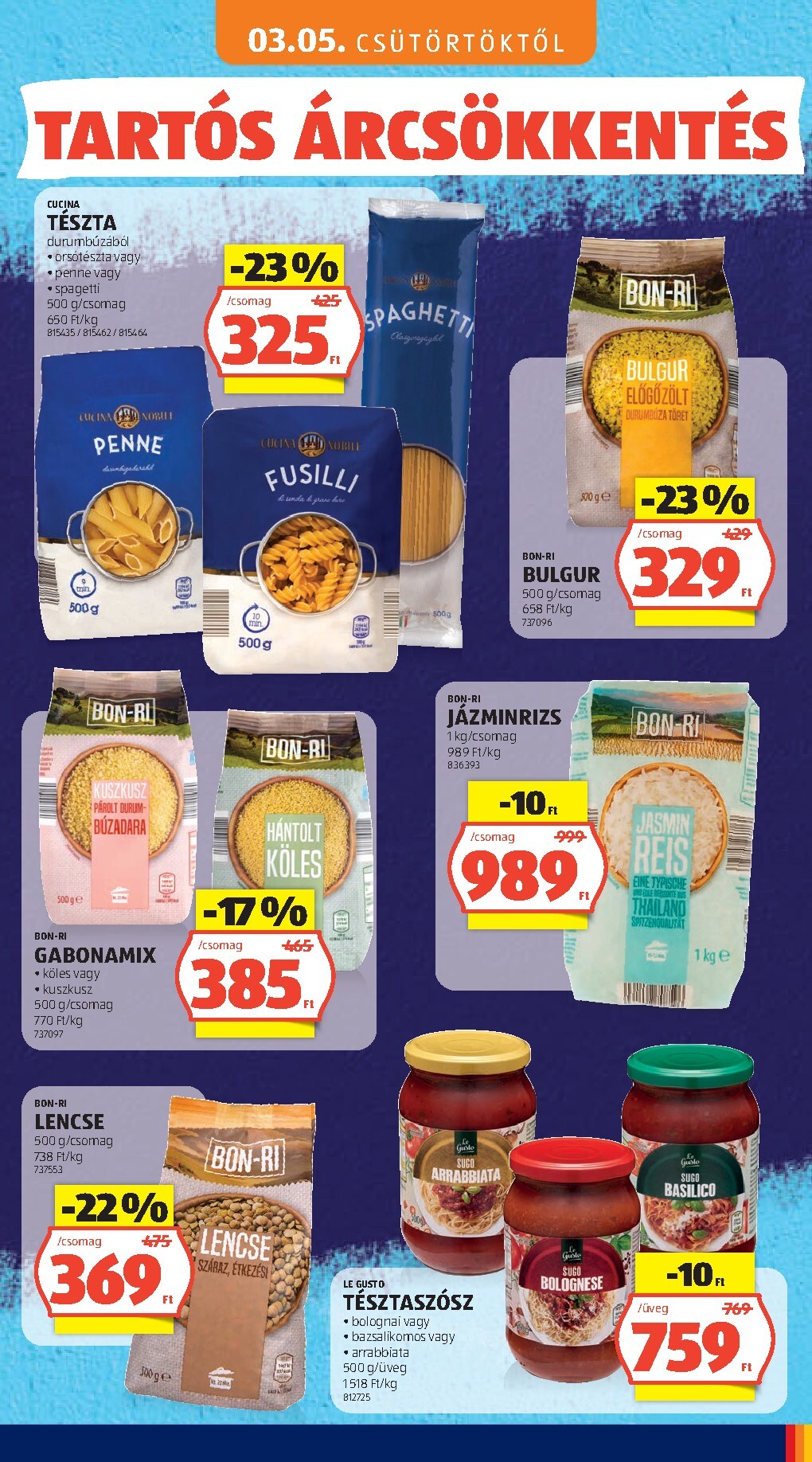 aldi - Aktuális Aldi - Tartós árcsökkentés flyer szórólap érvényes csütörtöktől 2026.03.05.-től vasárnaptól 2026.05.31.-ig - page: 13