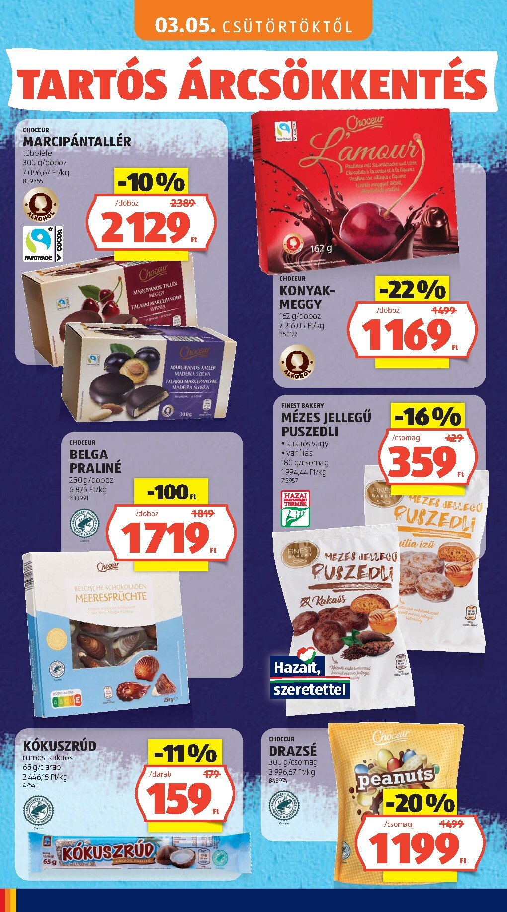 aldi - Aktuális Aldi - Tartós árcsökkentés flyer szórólap érvényes csütörtöktől 2026.03.05.-től vasárnaptól 2026.05.31.-ig - page: 20