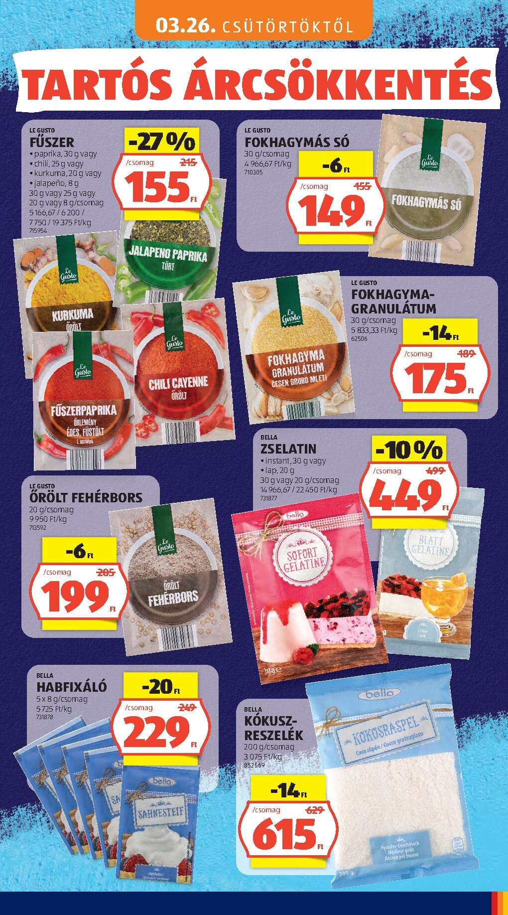aldi - Aktuális Aldi - Tartós árcsökkentés flyer szórólap érvényes csütörtöktől 2026.03.05.-től vasárnaptól 2026.05.31.-ig - page: 85