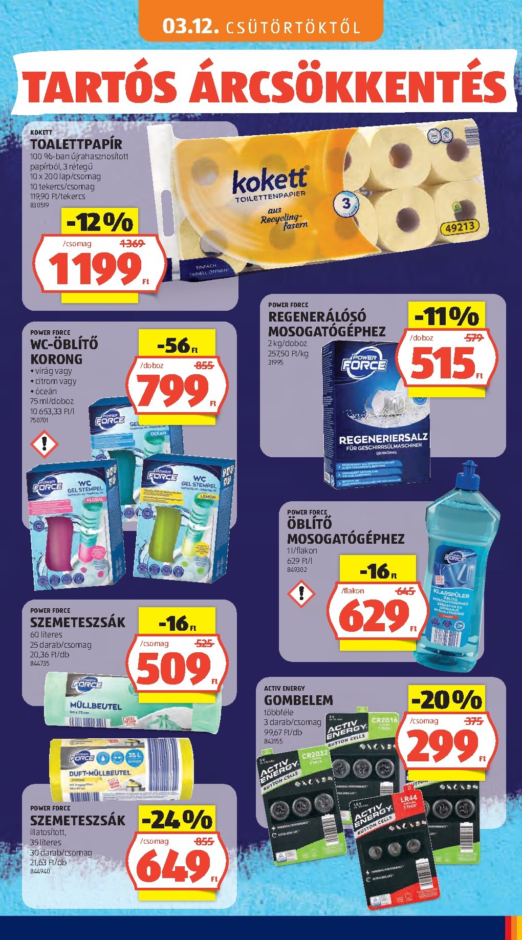 aldi - Aktuális Aldi - Tartós árcsökkentés flyer szórólap érvényes csütörtöktől 2026.03.05.-től vasárnaptól 2026.05.31.-ig - page: 53