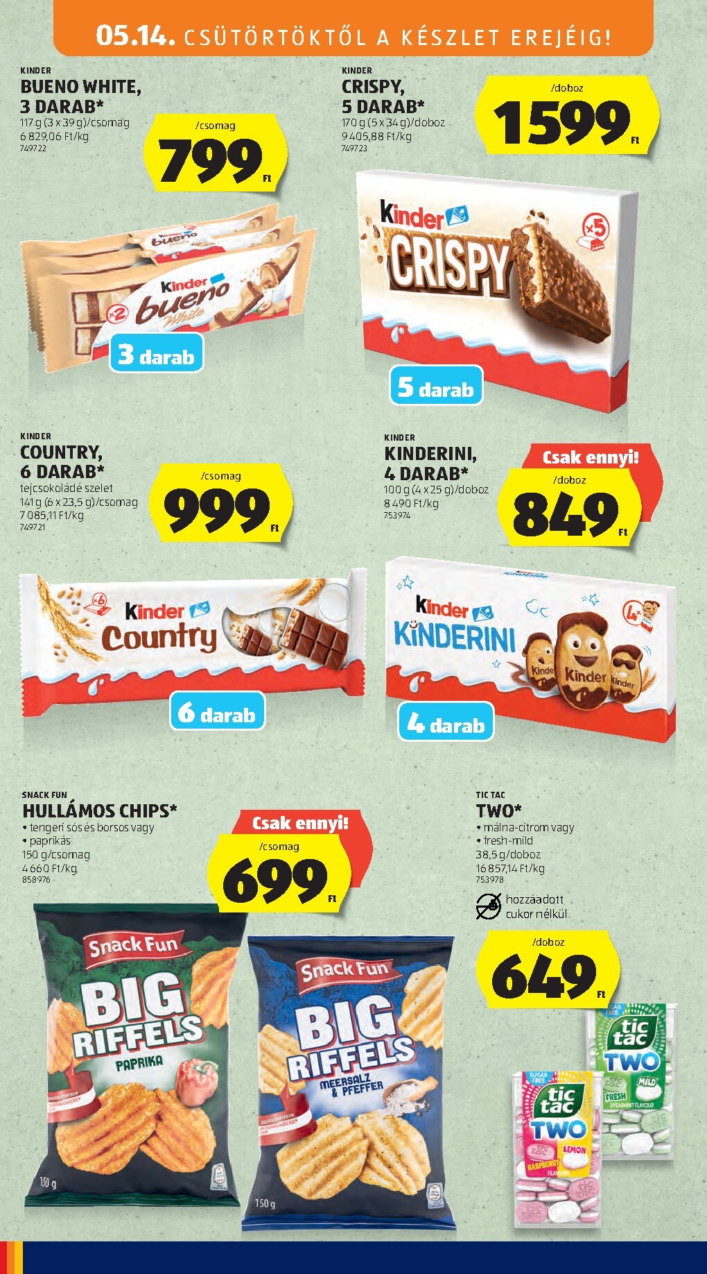 aldi - Aldi hirdetmény a következő hétre csütörtöktől 2026.05.14.-tól szerdától 2026.05.20.-ig - page: 20