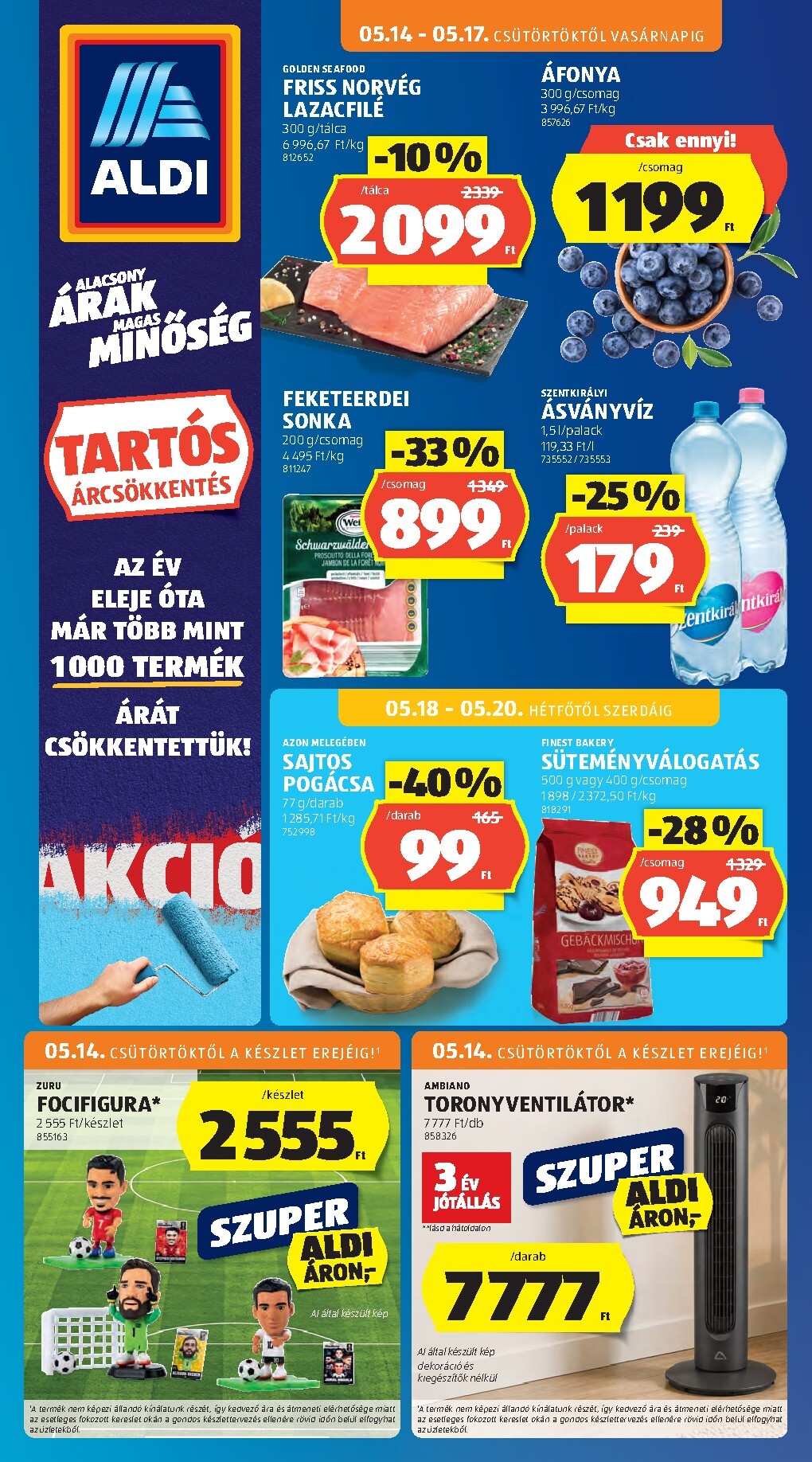 aldi - Aldi hirdetmény a következő hétre csütörtöktől 2026.05.14.-tól szerdától 2026.05.20.-ig