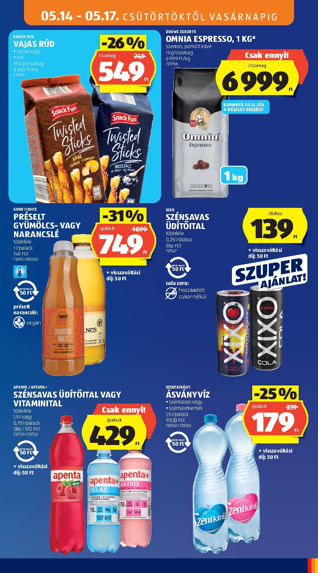 aldi - Aldi hirdetmény a következő hétre csütörtöktől 2026.05.14.-tól szerdától 2026.05.20.-ig - page: 15