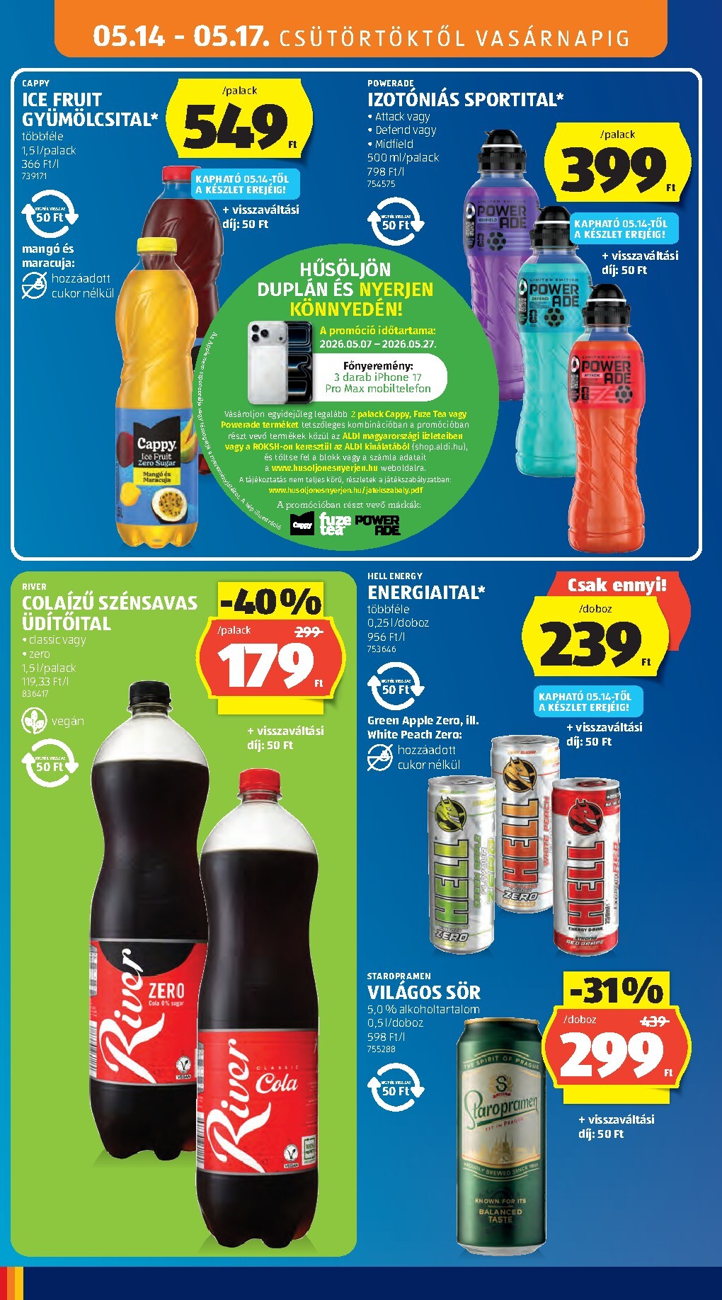 aldi - Aldi hirdetmény a következő hétre csütörtöktől 2026.05.14.-tól szerdától 2026.05.20.-ig - page: 16
