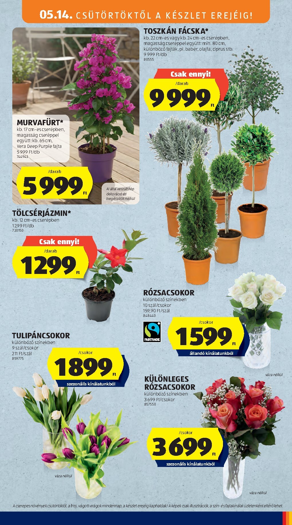 aldi - Aldi - Középső sor termékei hirdetmény a következő hétre csütörtöktől 2026.05.14.-tól szerdától 2026.05.20.-ig - page: 5