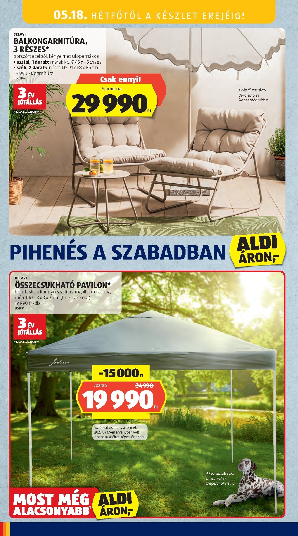 aldi - Aldi - Középső sor termékei hirdetmény a következő hétre csütörtöktől 2026.05.14.-tól szerdától 2026.05.20.-ig - page: 18