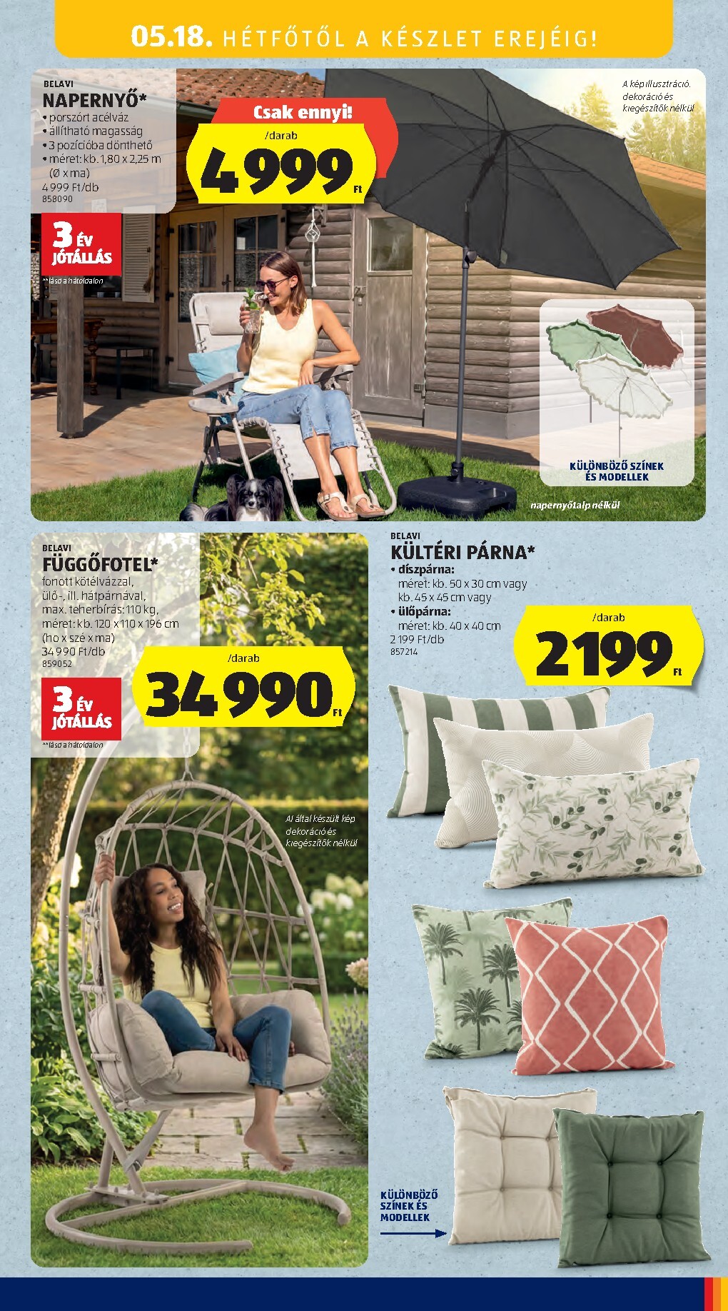 aldi - Aldi - Középső sor termékei hirdetmény a következő hétre csütörtöktől 2026.05.14.-tól szerdától 2026.05.20.-ig - page: 19