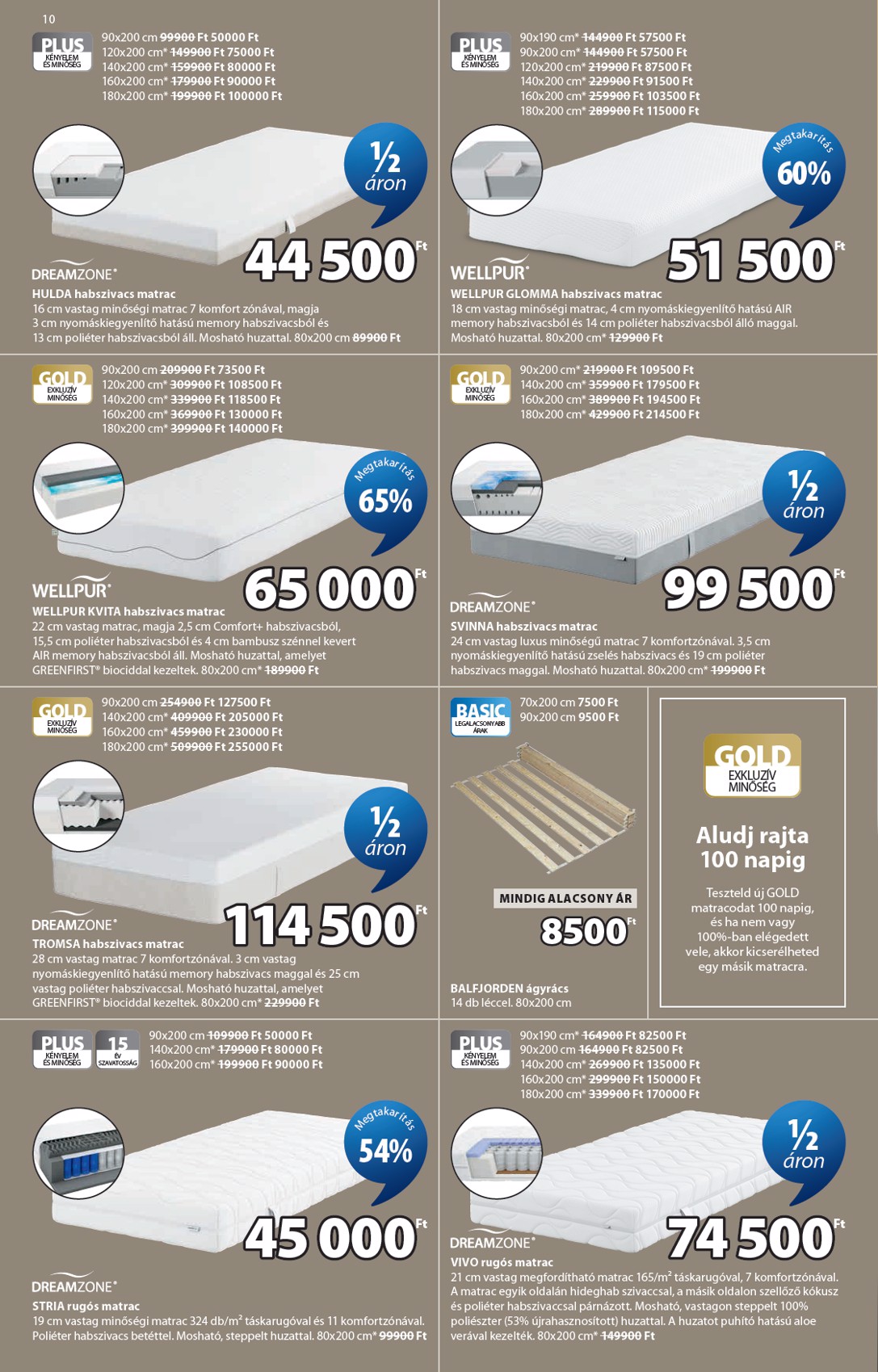 jysk - Aktuális JYSK szórólap érvényes szerdától 2026.06.10.-től keddtől 2026.06.16.-ig - page: 10