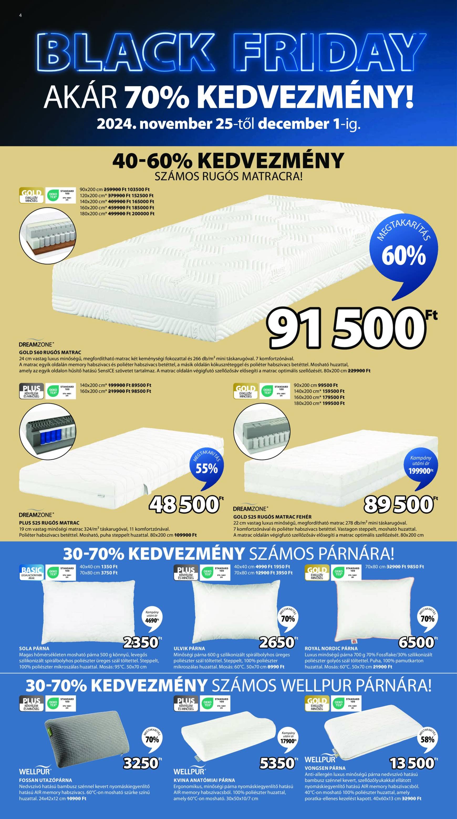 jysk - JYSK - Black Friday akciós újság, érvényes 11.25. - 12.01. - page: 4