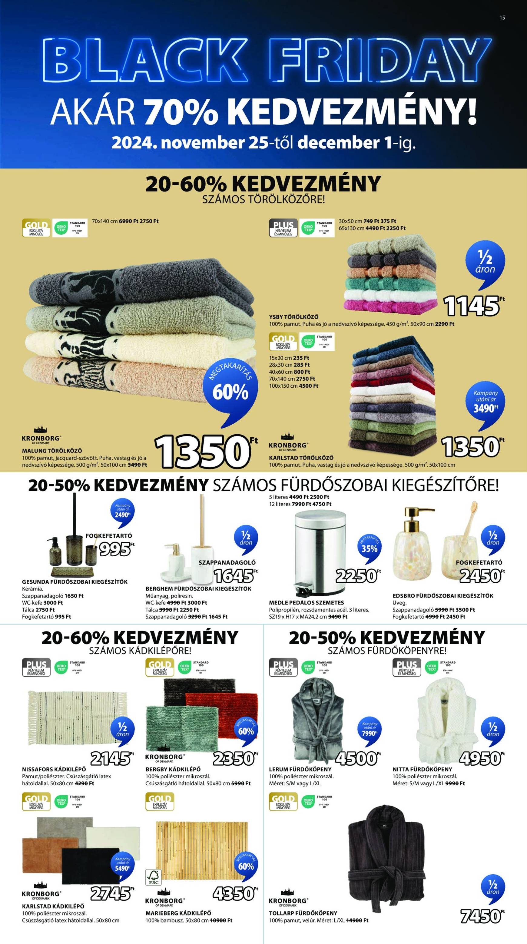 jysk - JYSK - Black Friday akciós újság, érvényes 11.25. - 12.01. - page: 15