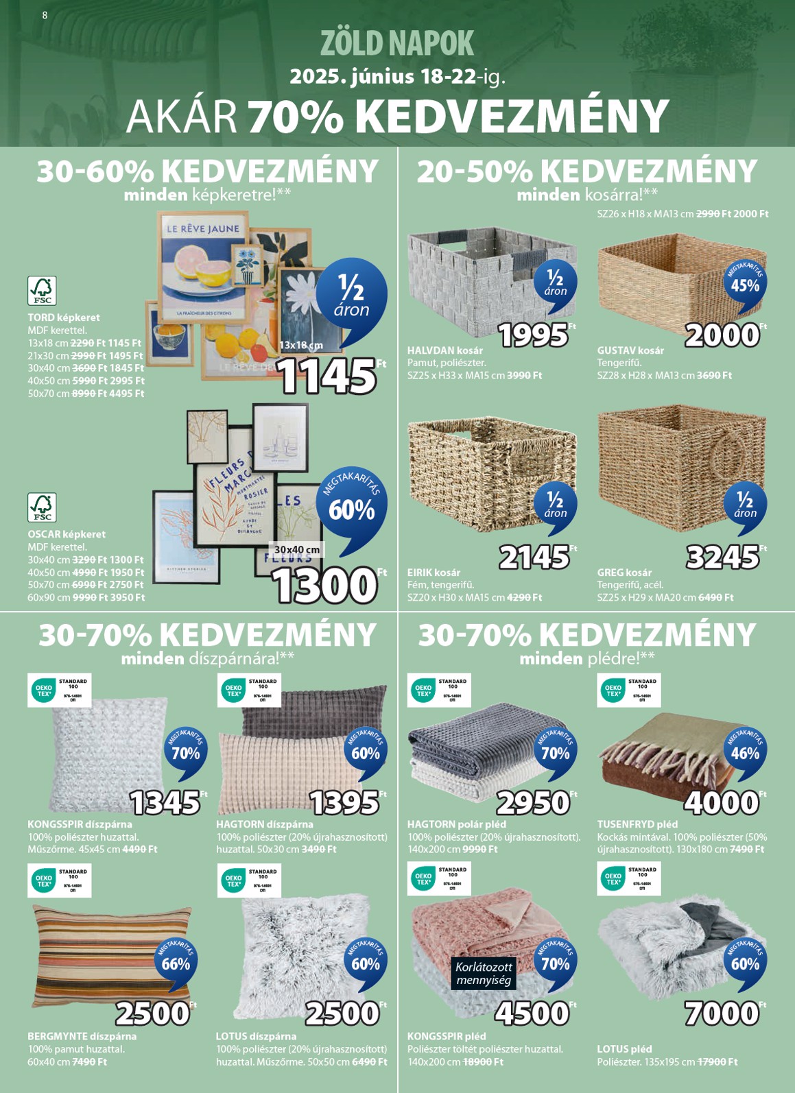 jysk - JYSK akciós újság, érvényes 06.18. - 06.22. - page: 8