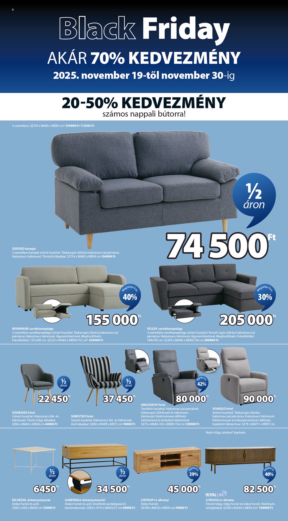 jysk - JYSK akciós újság, érvényes 11.19. - 11.30. - page: 6