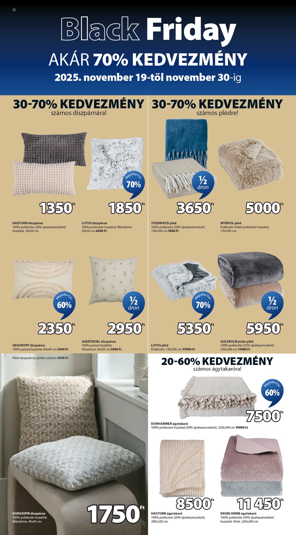 jysk - JYSK akciós újság, érvényes 11.19. - 11.30. - page: 12